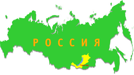 Республика Буряти на карте России